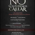 PODER JUDICIAL, DEFENSORÍA Y MINISTERIO DE LA MUJER PRESENTAN MAÑANA OBRA TEATRAL “NO NOS PODEMOS CALLAR”