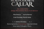 PODER JUDICIAL, DEFENSORÍA Y MINISTERIO DE LA MUJER PRESENTAN MAÑANA OBRA TEATRAL “NO NOS PODEMOS CALLAR”