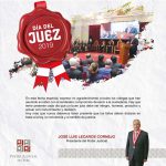 SALUDO DEL PRESIDENTE DEL PODER JUDICIAL POR EL «DÍA DEL JUEZ»