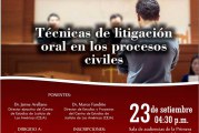 PODER JUDICIAL CAPACITARÁ A JUECES, ABOGADOS Y PÚBLICO EN GENERAL SOBRE ORALIDAD EN PROCESOS CIVILES