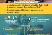 DICTARÁN CONFERENCIAS MAGISTRALES A ABOGADOS PARA CAPACITARLOS EN NUEVO MODELO DE ORALIDAD CIVIL