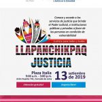 PODER JUDICIAL REALIZA MAÑANA TERCERA FERIA NACIONAL “LLAPANCHIKPAQ JUSTICIA 2019”