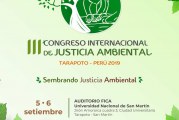 MÁS DE DOSCIENTOS JUECES TRATARÁN EN TARAPOTO ACCIONES DE DEFENSA Y PROTECCIÓN DEL MEDIO AMBIENTE