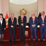 JOSÉ LUIS LECAROS TOMA JURAMENTO A NUEVOS INTEGRANTES DEL CONSEJO EJECUTIVO DEL PODER JUDICIAL