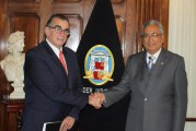 PRESIDENTE DEL PODER JUDICIAL RECIBE VISITA DE TITULAR DEL CONGRESO DE LA REPÚBLICA