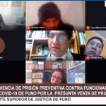 PODER JUDICIAL ORDENA TRES MESES DE PRISIÓN PREVENTIVA A FUNCIONARIO DE COMANDO COVID-19 POR VENTA ILEGAL DE PRUEBAS RÁPIDAS EN PUNO